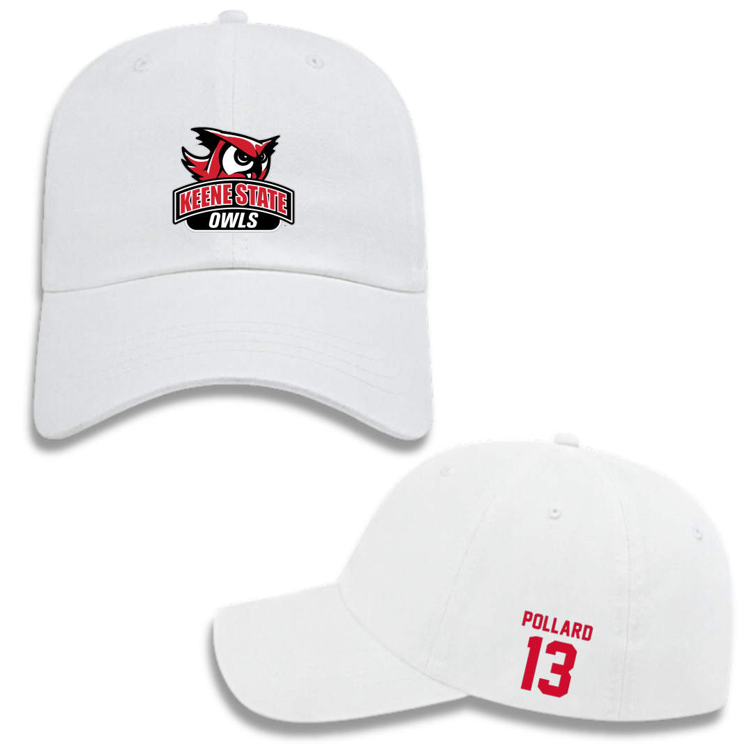 Keene State College Ice Hockey (W) White Hat - #13 Olivia Pollard