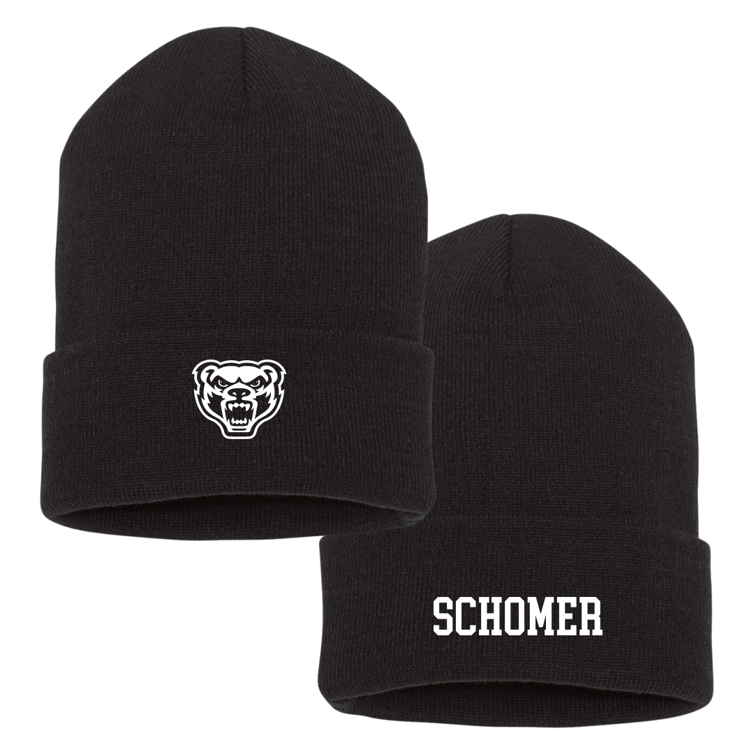 Oakland University Volleyball (W) Black Beanie - #17 Ella Schomer