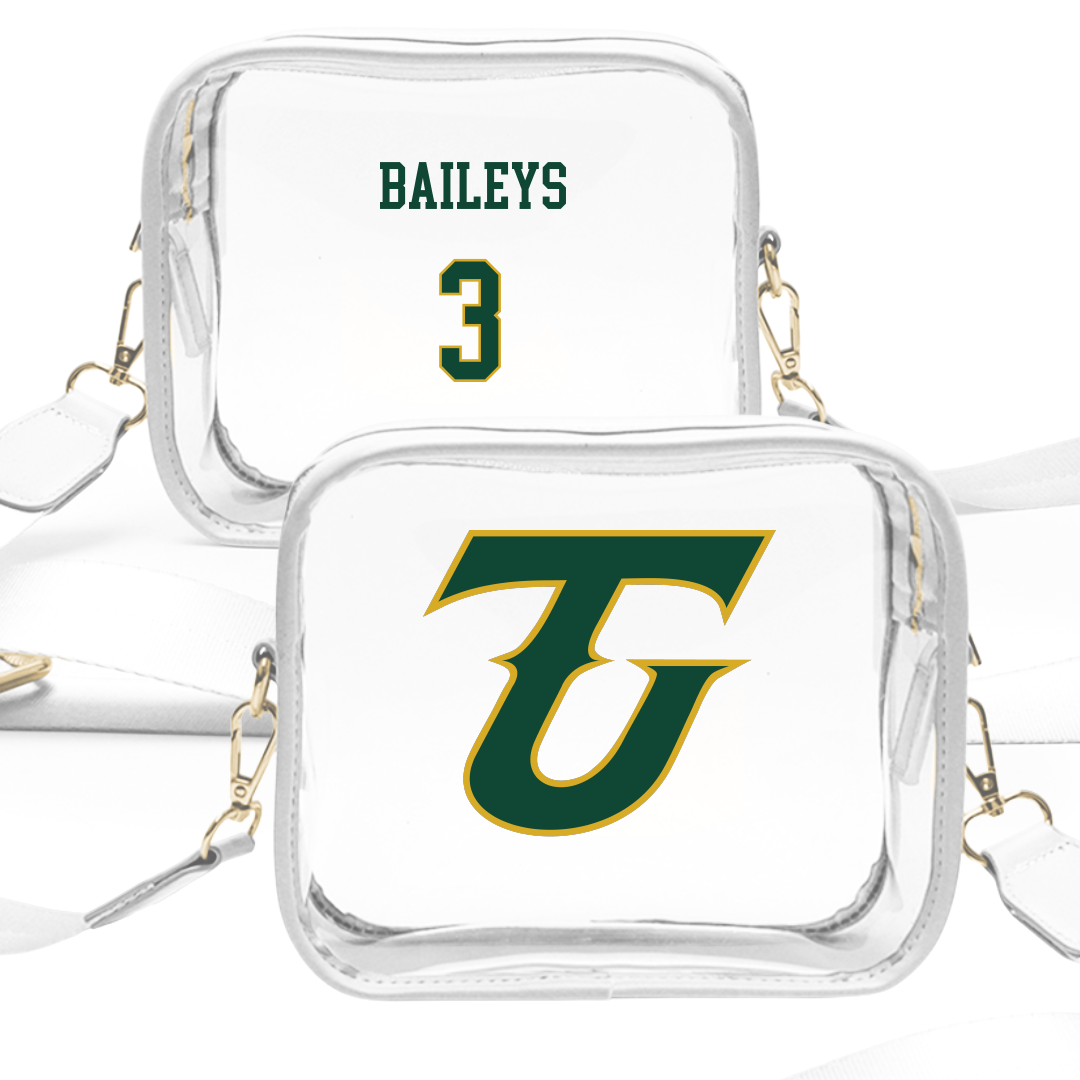 Tiffin University Baseball White Clear Stadium Bag - #3 Jonny Baileys