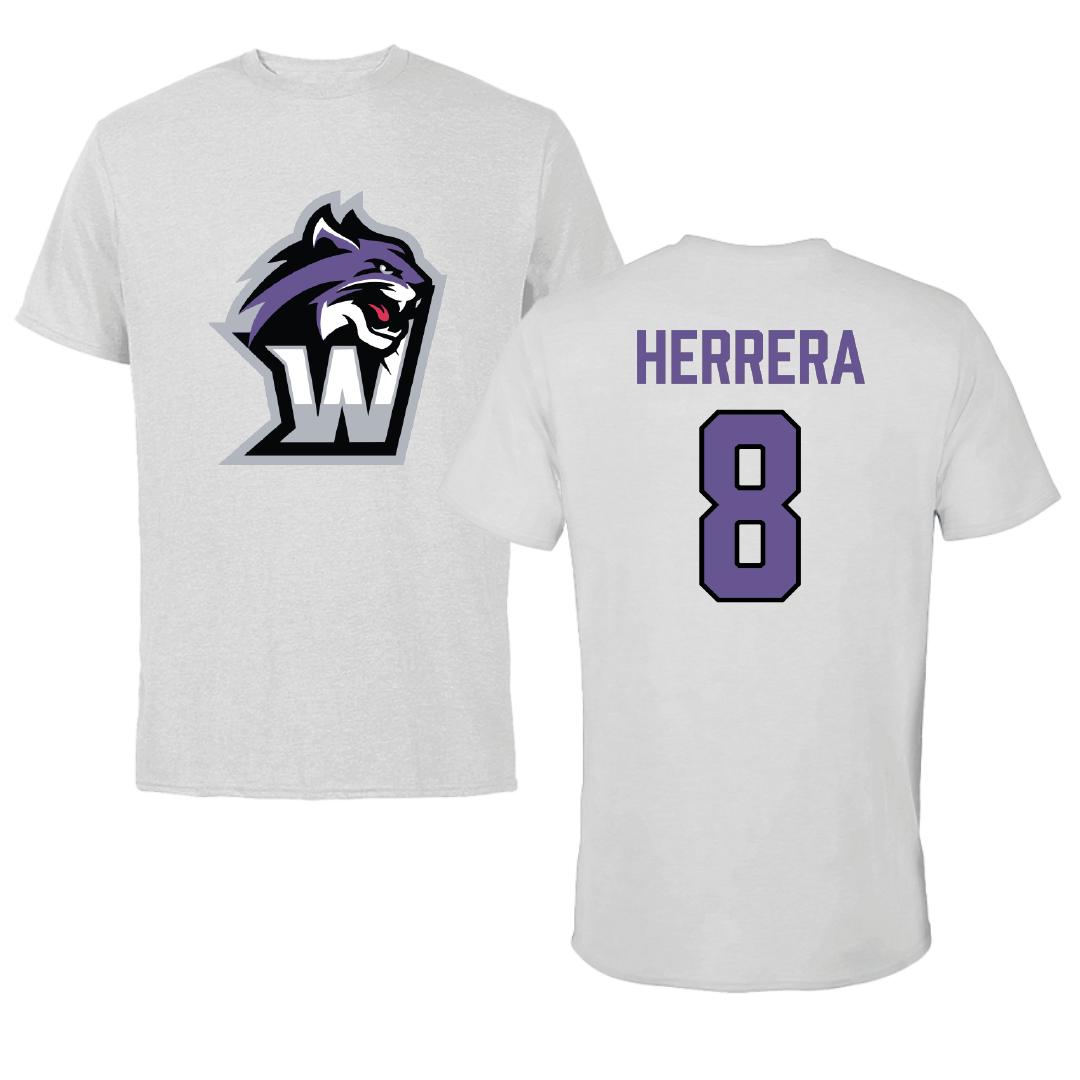 Wiley University Volleyball Light Gray Tee - #8 Madison Herrera