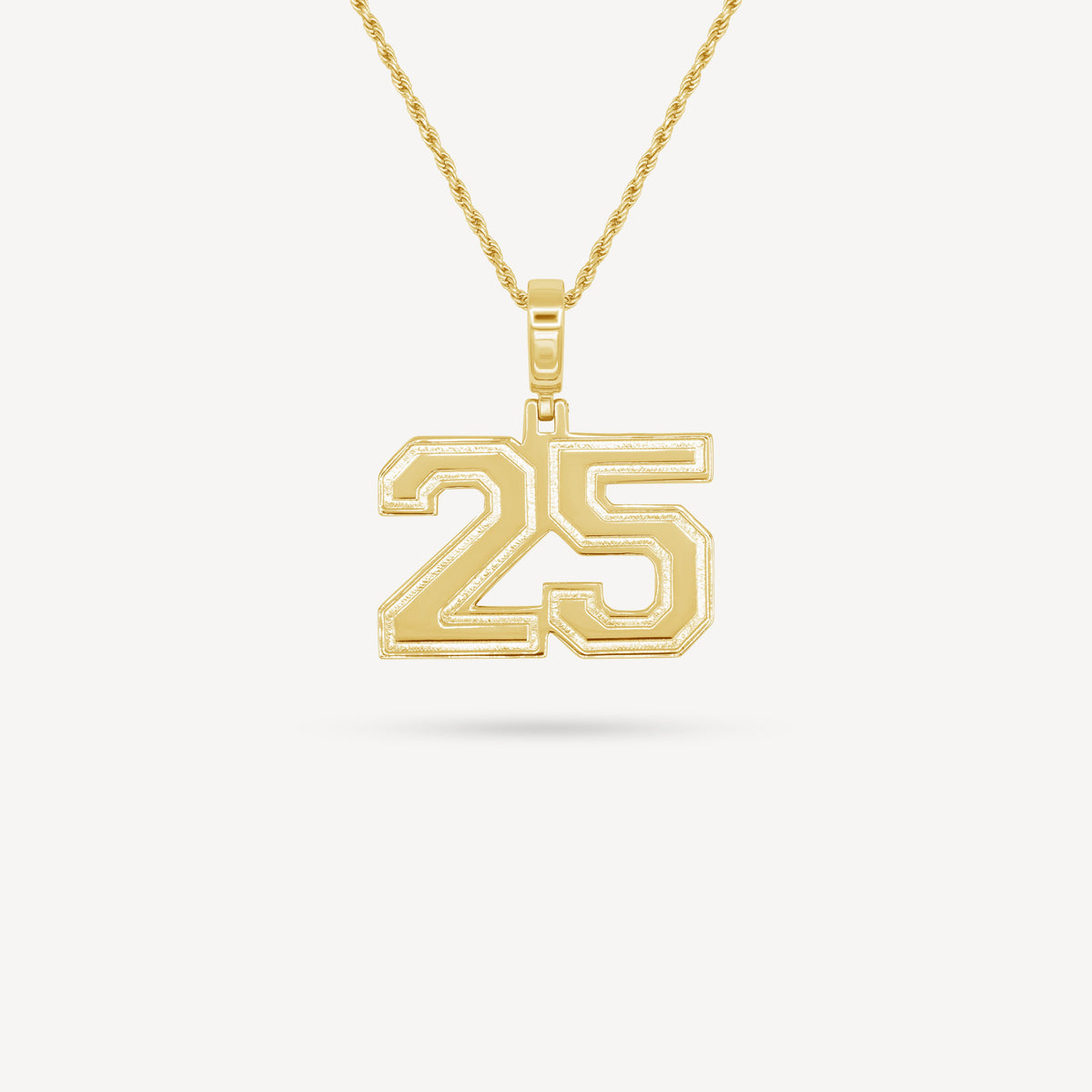 Gold Presidents Pendant and Chain - #25 Jack Schager