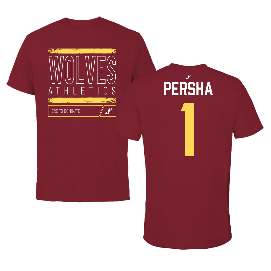 Northern State University Volleyball Cardinal Dominate Tee - #1 Victoria Persha