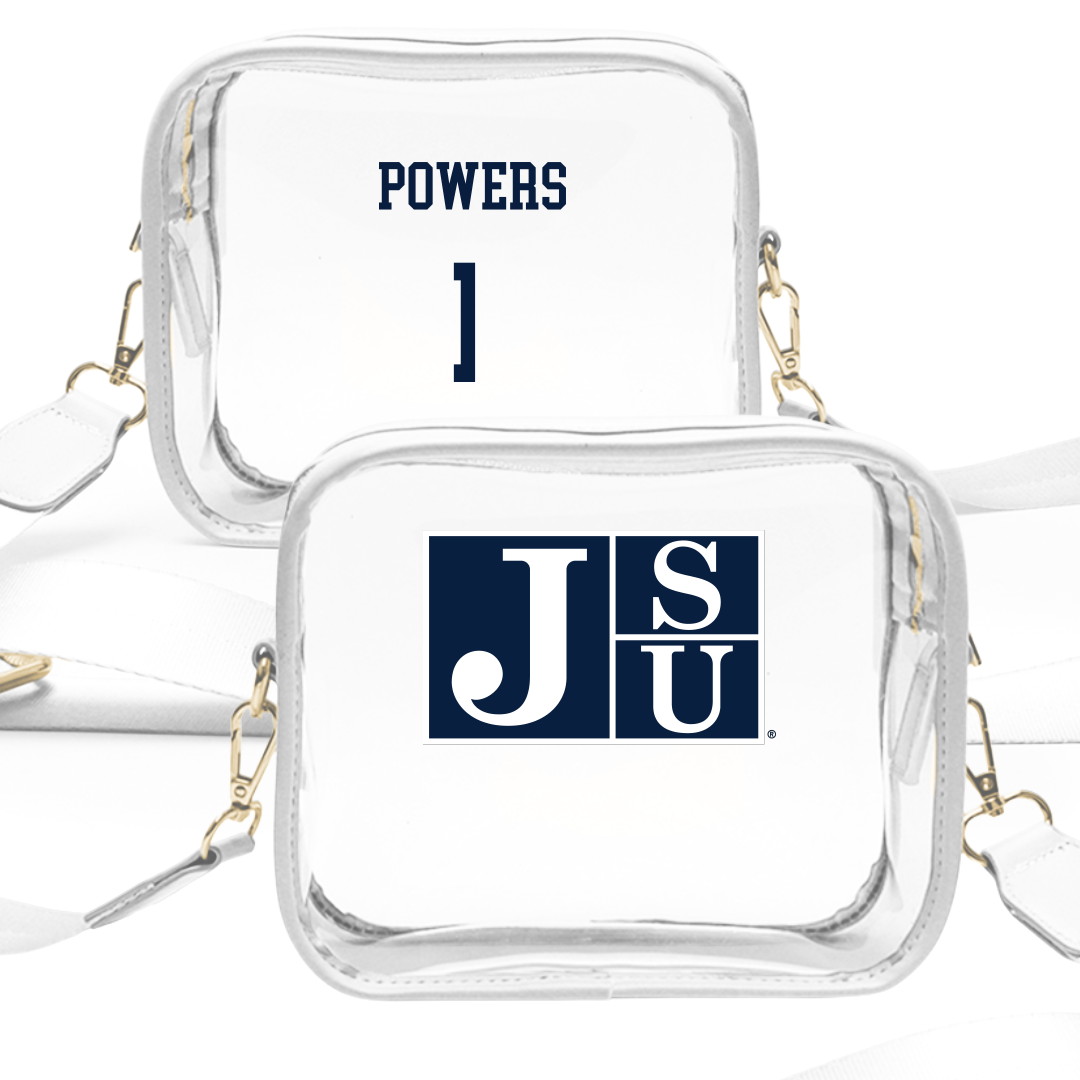 Jackson State University Football White Clear Stadium Bag - #1 Rico Powers