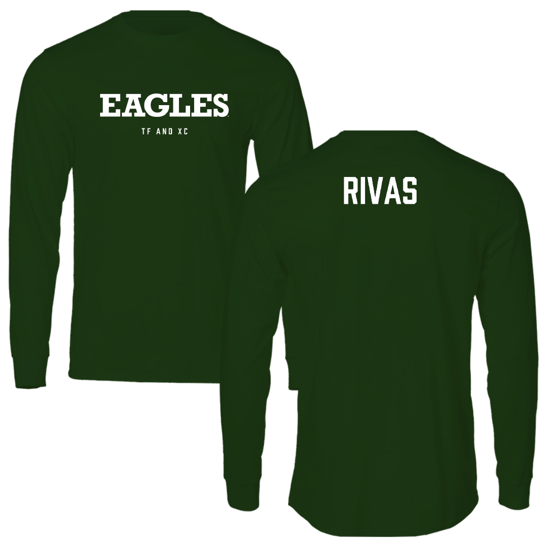 Eastern Michigan University TF and XC Forest Green Long Sleeve - Liusmar Rivas