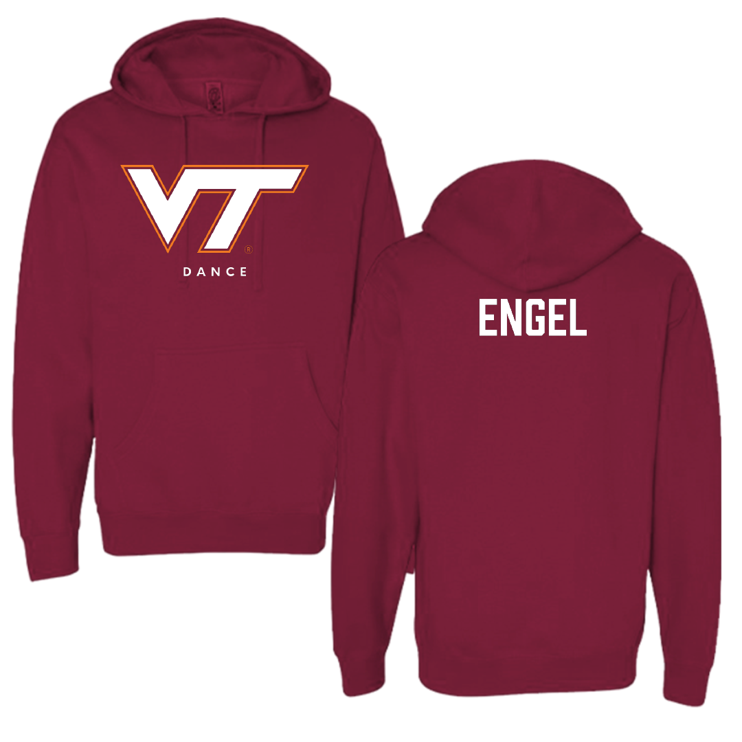 Virginia Tech Dance Maroon Hoodie - Charlotte Engel