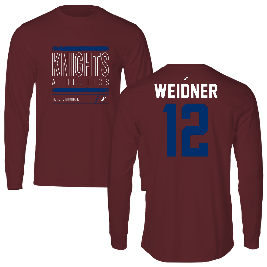 Fairleigh Dickinson University-Metropolitan Campus Lacrosse Maroon Dominate Performance Long Sleeve - #12 Addie Weidner