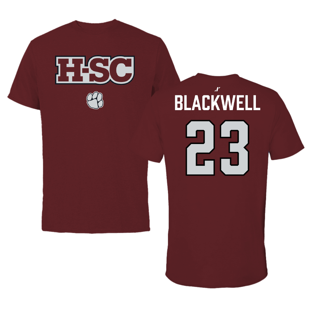 Hampden-Sydney College Football Maroon Tigers Performance Tee - #23 Hampton Blackwell
