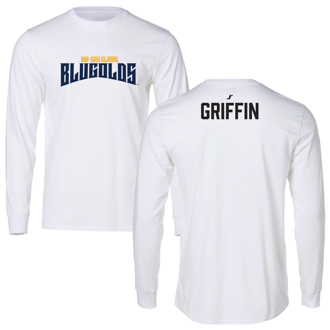 University of Wisconsin-Eau Claire Softball White Classic Performance Long Sleeve - Ruthie Griffin