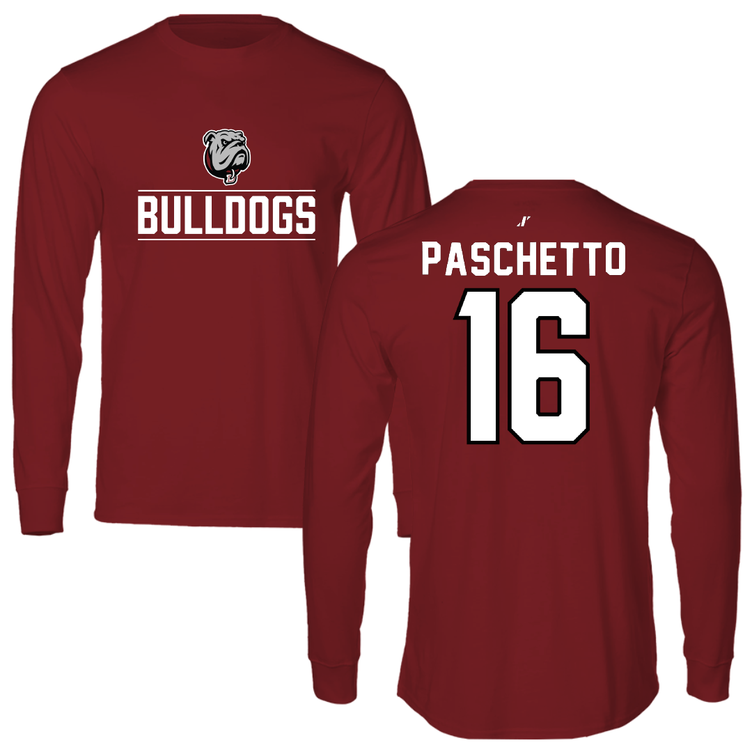 Dean College Baseball Cardinal General Long Sleeve - #16 Jacob Paschetto