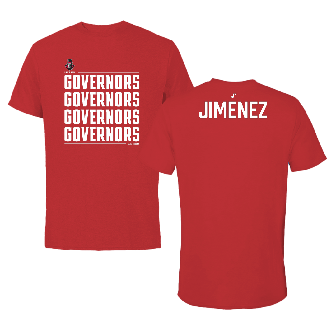 Austin Peay State University Golf (W) Red General Performance Tee - Abby Jimenez