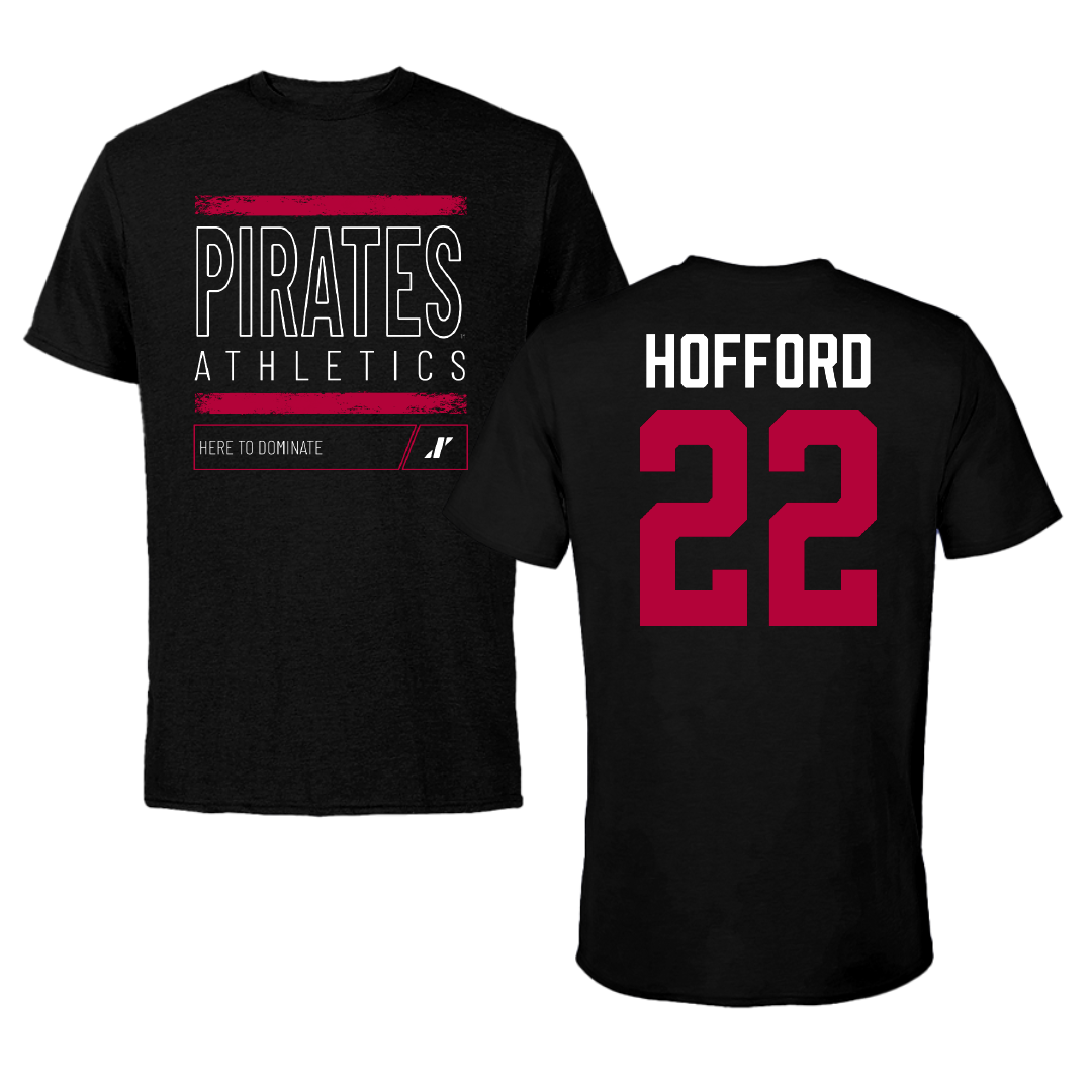 Whitworth University Softball Black Dominate Tee - #22 Makena Hofford