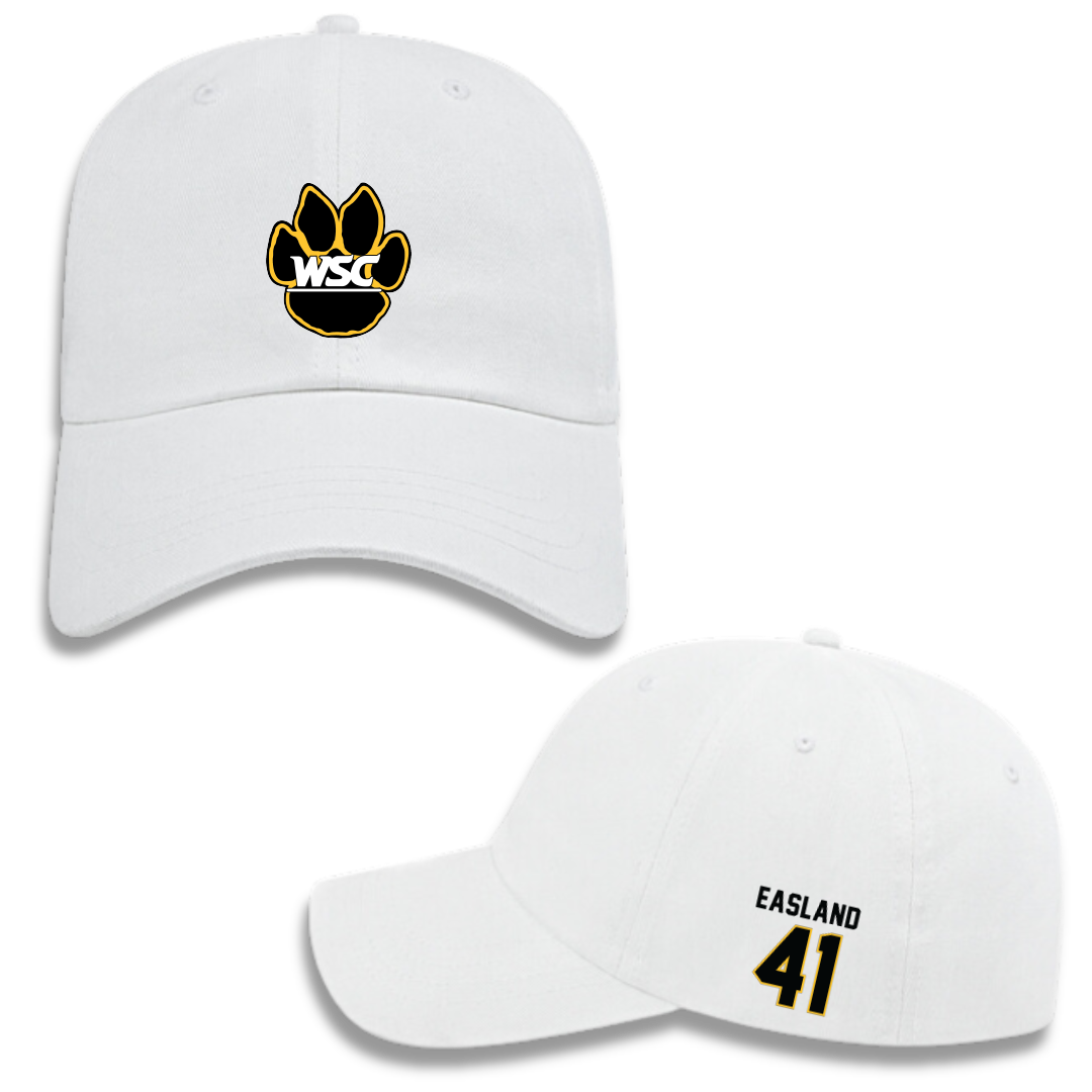 Wayne State College (Nebraska) Football White Hat - #41 Spencer Easland