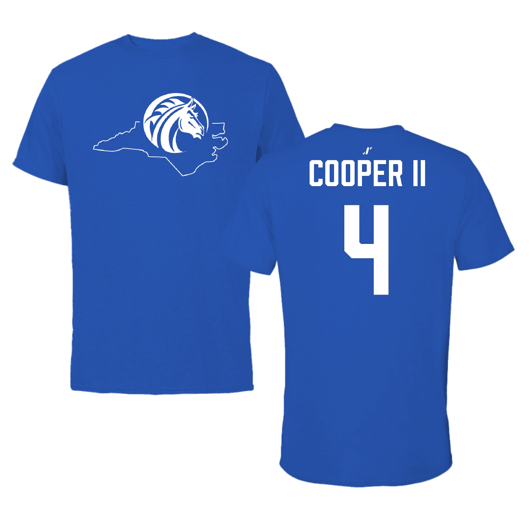 Fayetteville State University Basketball Blue State Performance Tee - #4 Travon Cooper II