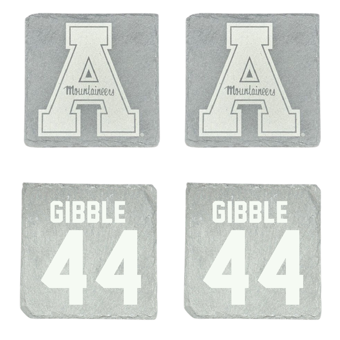 Appalachian State University Football Stone Coaster (4 Pack)  - #44 Jared Gibble