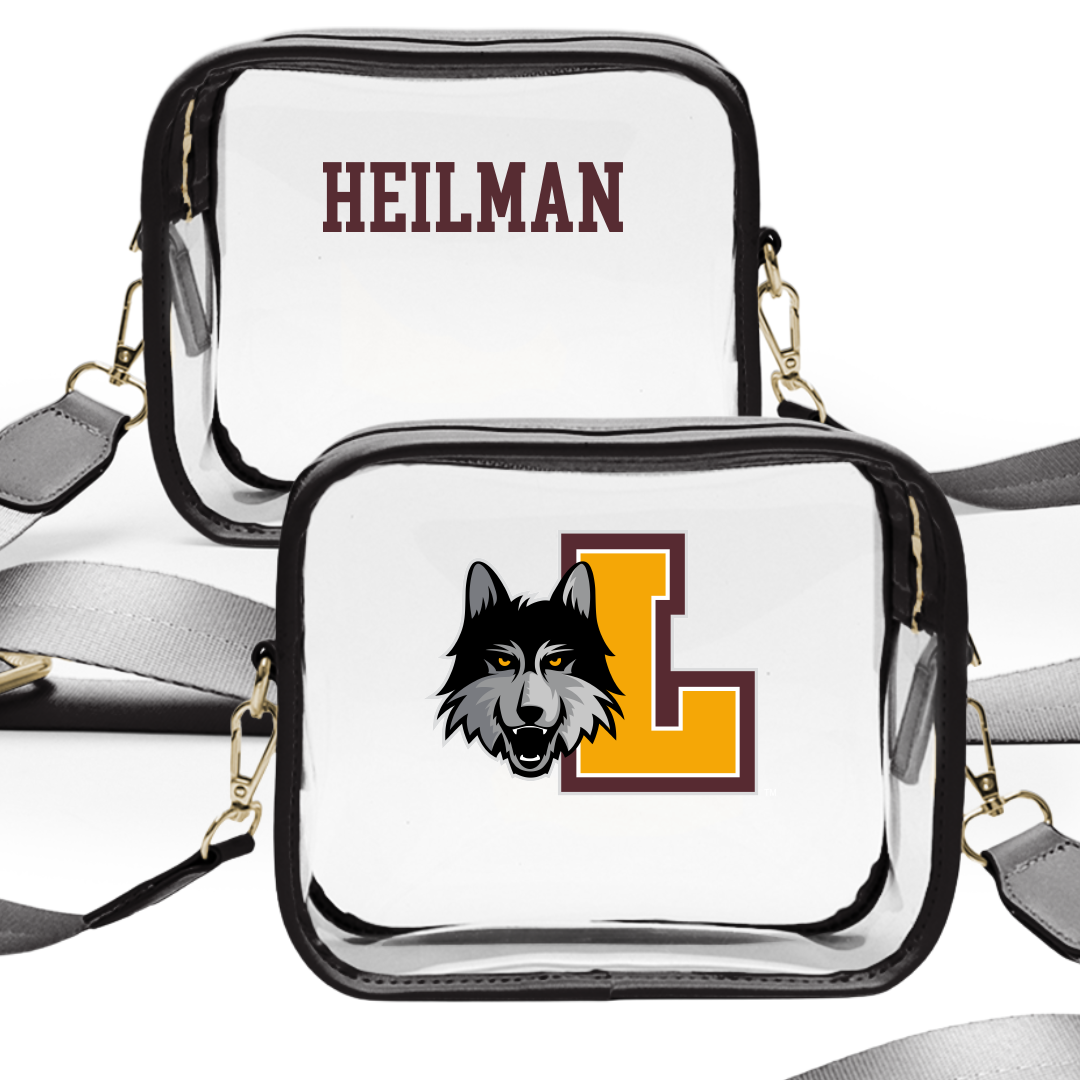 Loyola University-Chicago Golf (M) Black Clear Stadium Bag - Clay Heilman