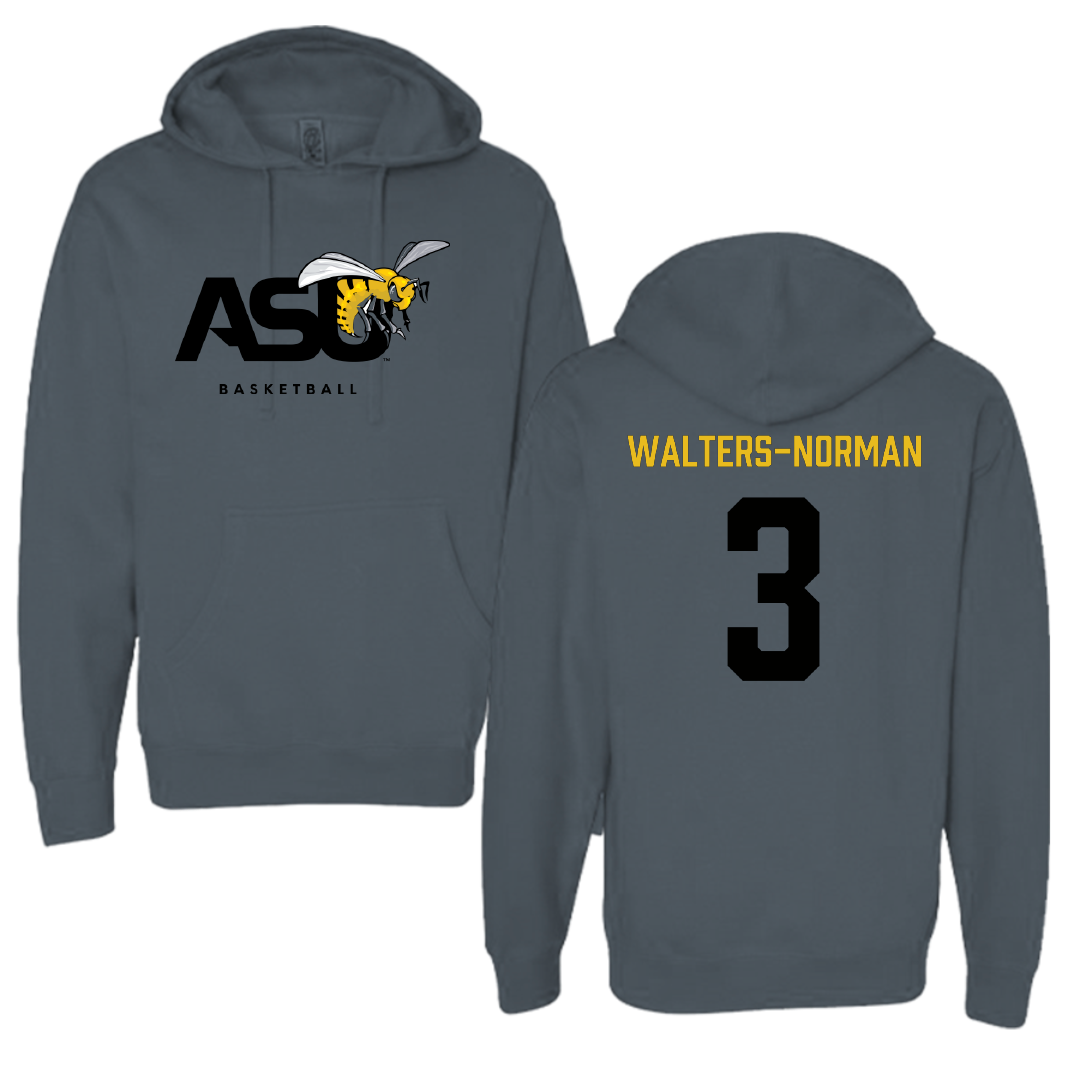 Alabama State University Basketball (W) Dark Gray Hoodie - #3 Takya Walters-Norman