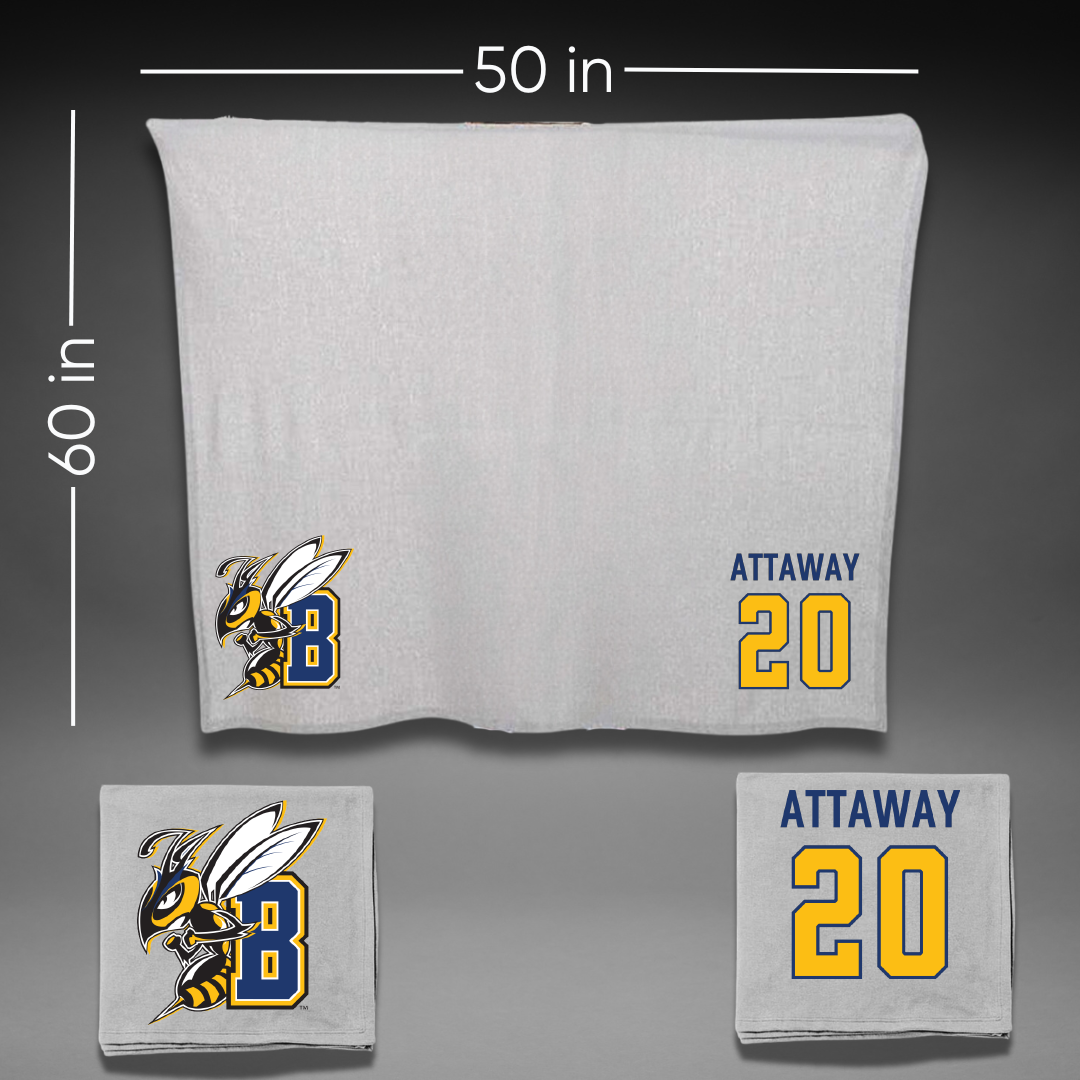 Montana State University Billings Soccer Gray Blanket - #20 Nyah Attaway