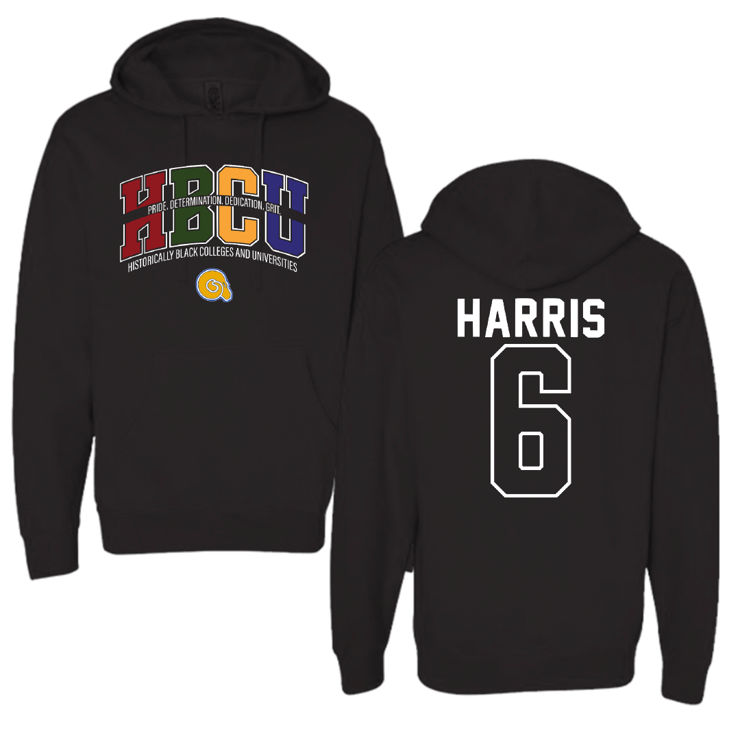 Albany State University Volleyball Black HBCU Hoodie - #6 MiMi Harris
