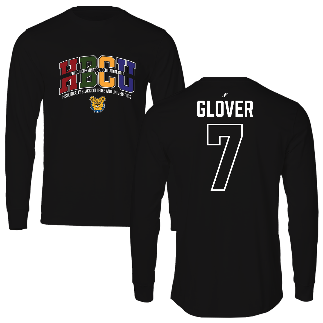 North Carolina A&T State University Softball Black HBCU Long Sleeve - #7 Trinity Glover