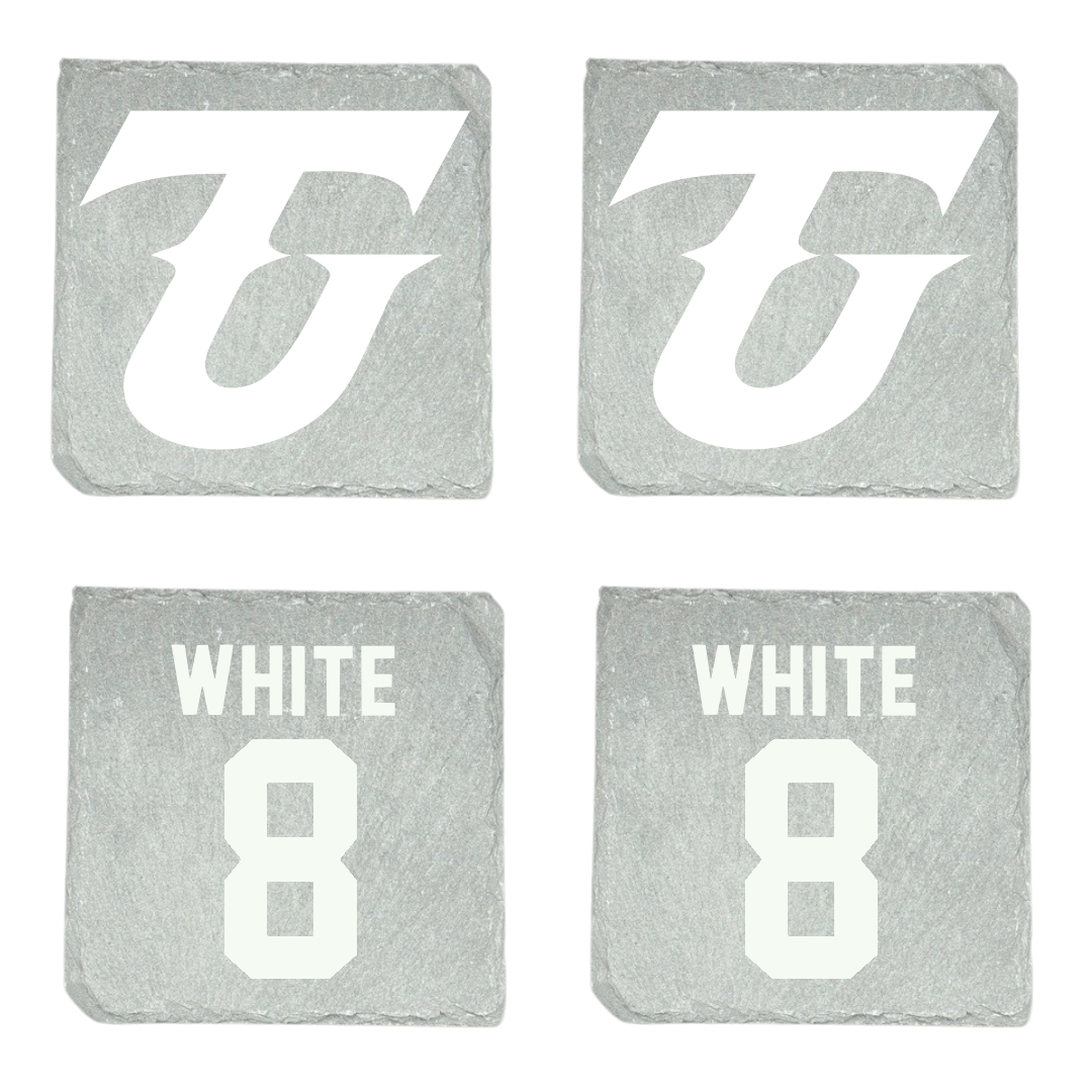 Tiffin University Football Stone Coaster (4 Pack)  - #8 Emari White