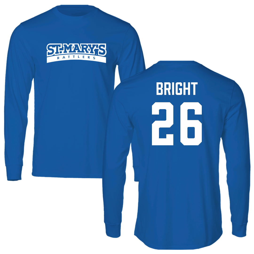 St. Mary's University (Texas) Baseball Blue Performance Long Sleeve - #26 Chase Bright