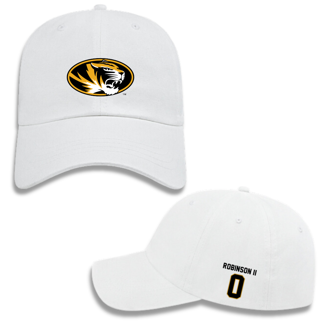 University of Missouri Basketball (M) White Hat - #0 Anthony Robinson II