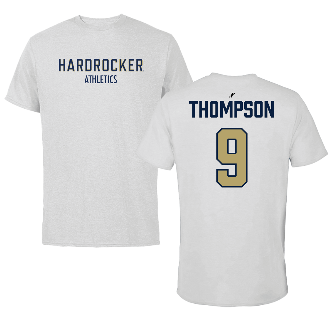 South Dakota Mines Football Light Gray Tee - #9 Michael Thompson