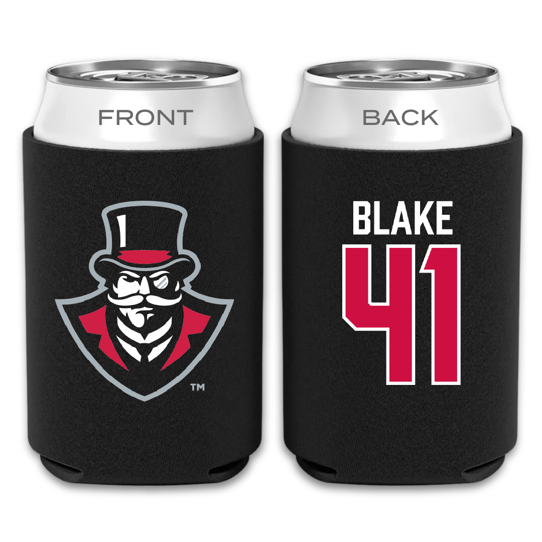 Austin Peay State University Football Black Can Cooler - #41 BJ Blake