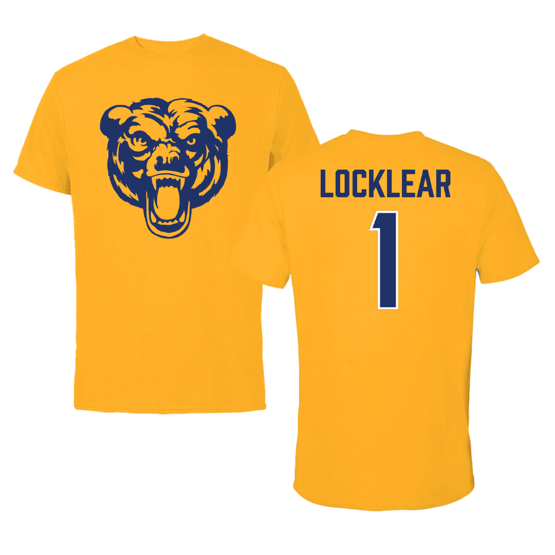Carolina University Soccer (W) Gold Performance Tee - #1 Alona Locklear