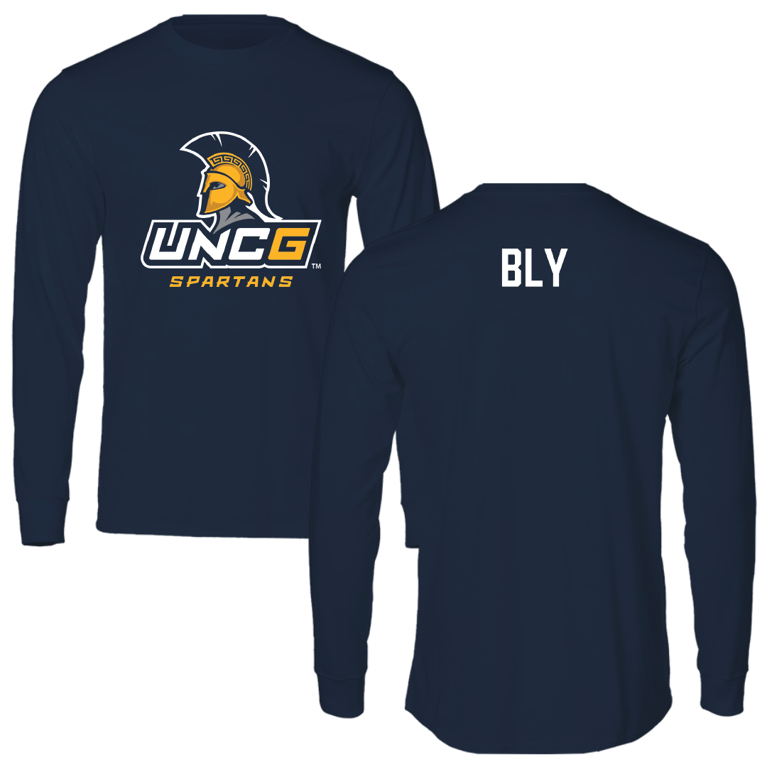 UNC Greensboro Tennis (W) Navy Performance Long Sleeve - Sydney Bly
