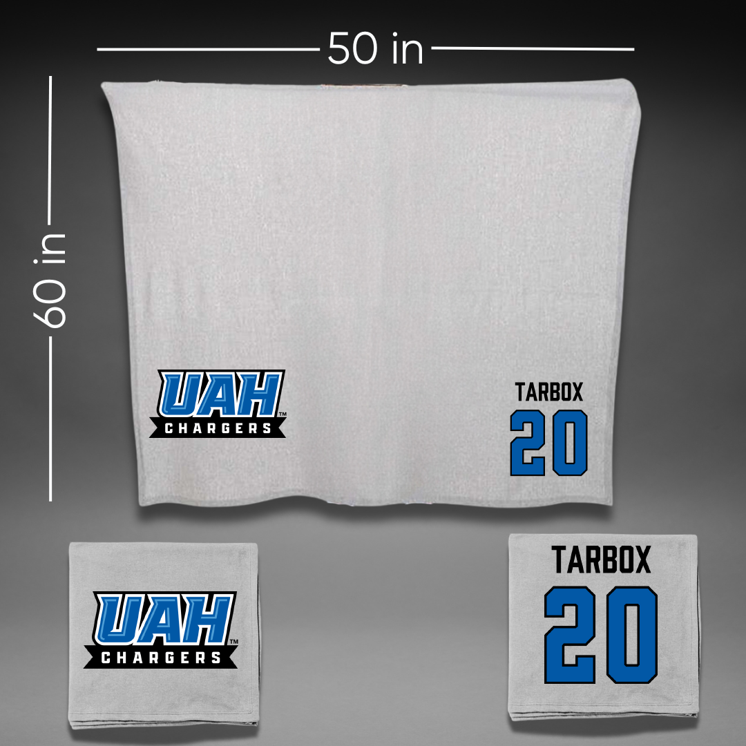 Huntsville Lacrosse (W) Gray Blanket - #20 Macey Tarbox