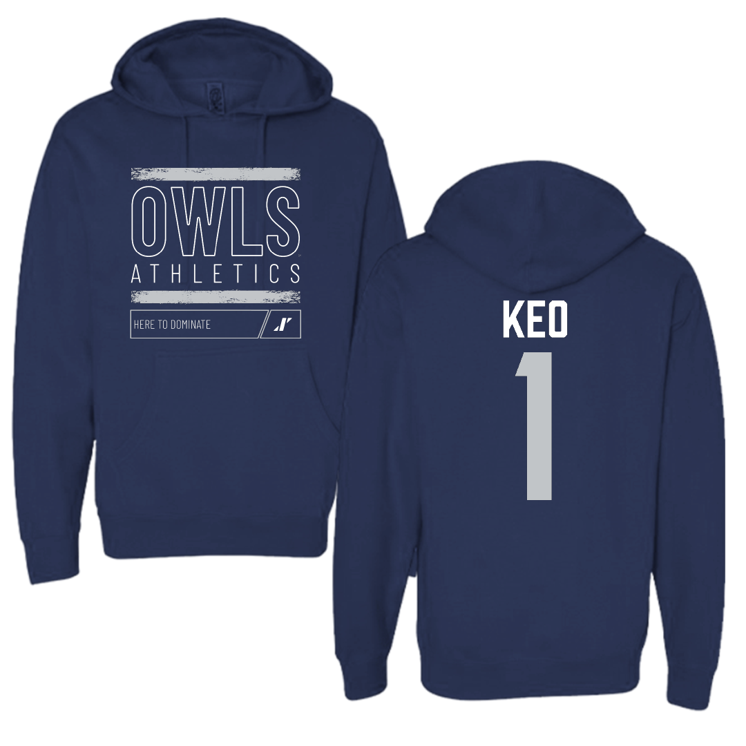 Rice University Baseball Navy Dominate Hoodie - #1 Maddox Keo