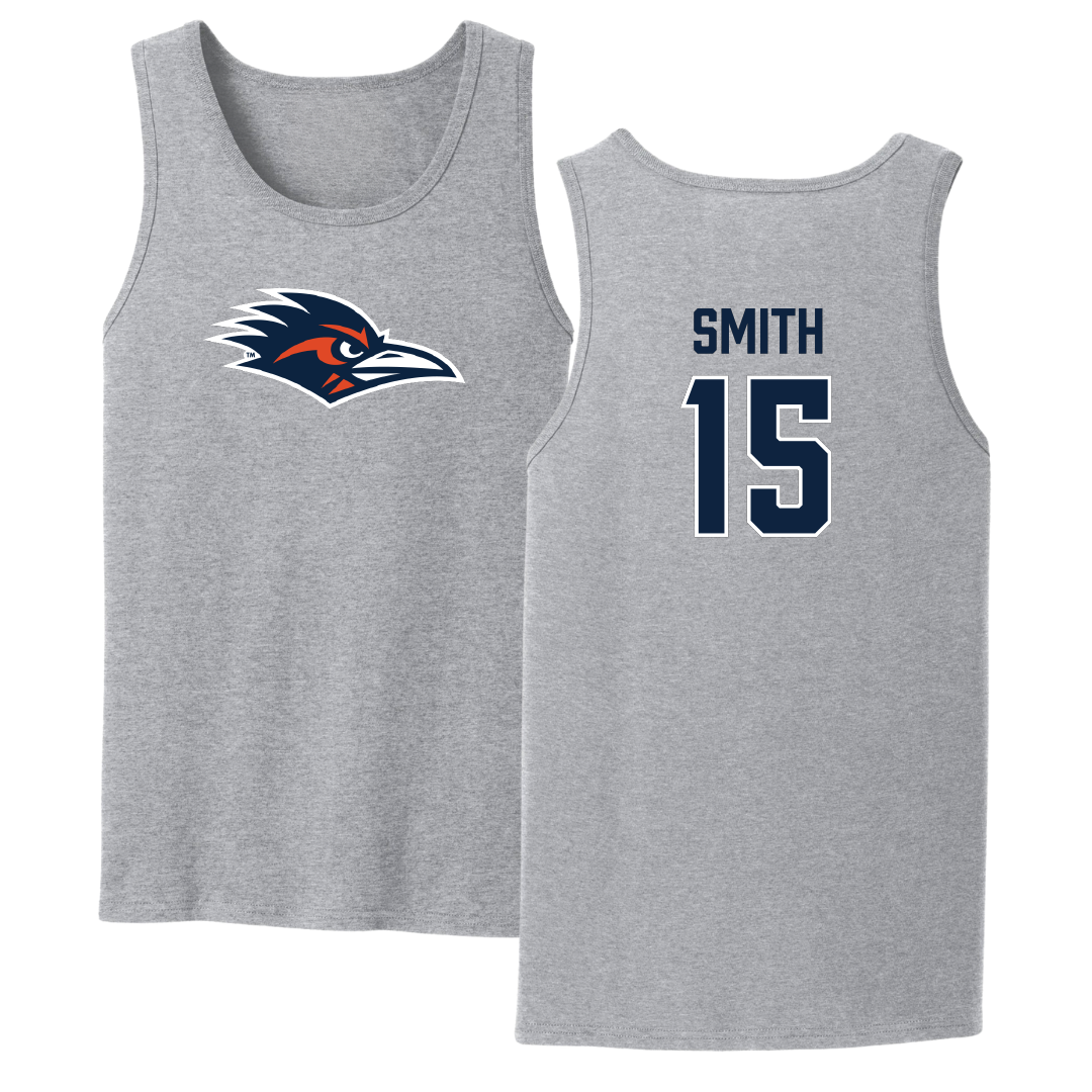 University of Texas at San Antonio Softball Sport Gray Tank Top - #15 Reagan Smith