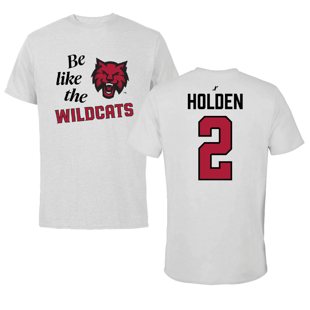 Central Washington University Basketball Light Gray Be Like Us Performance Tee - #2 Cavin Holden