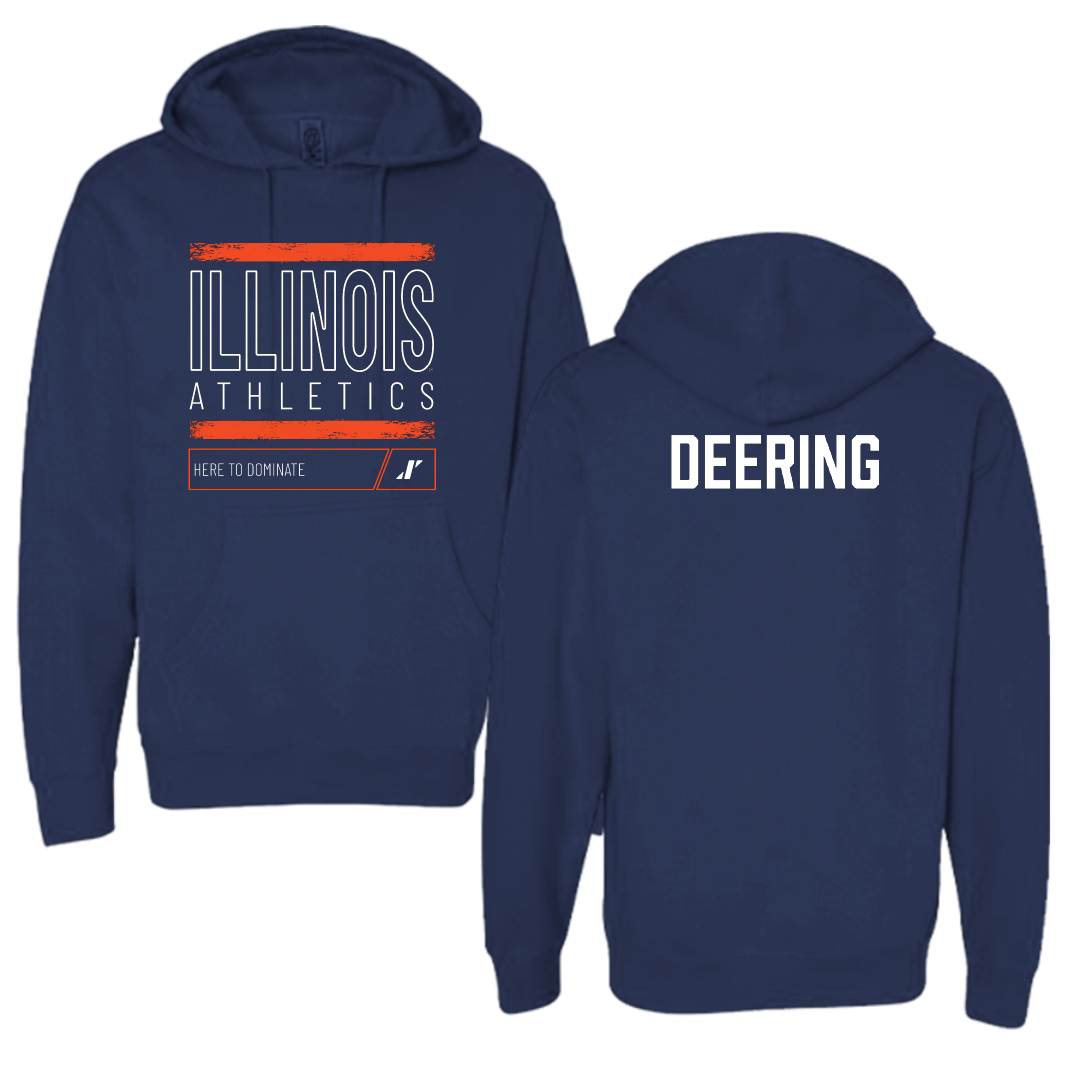 University of Illinois TF and XC Navy Dominate Hoodie - Faith Deering