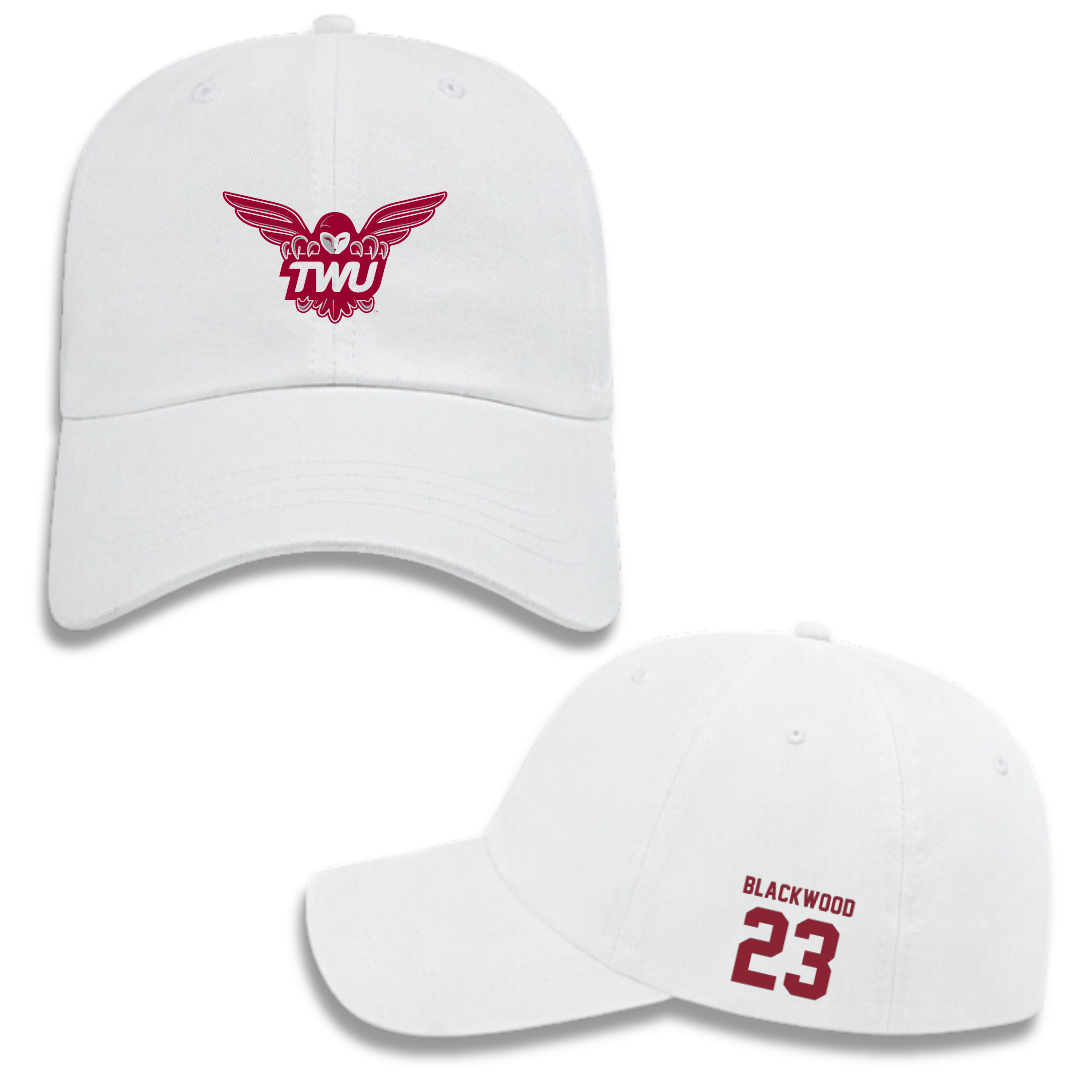 Texas Woman's University Volleyball (W) White Hat - #23 Trinity Blackwood