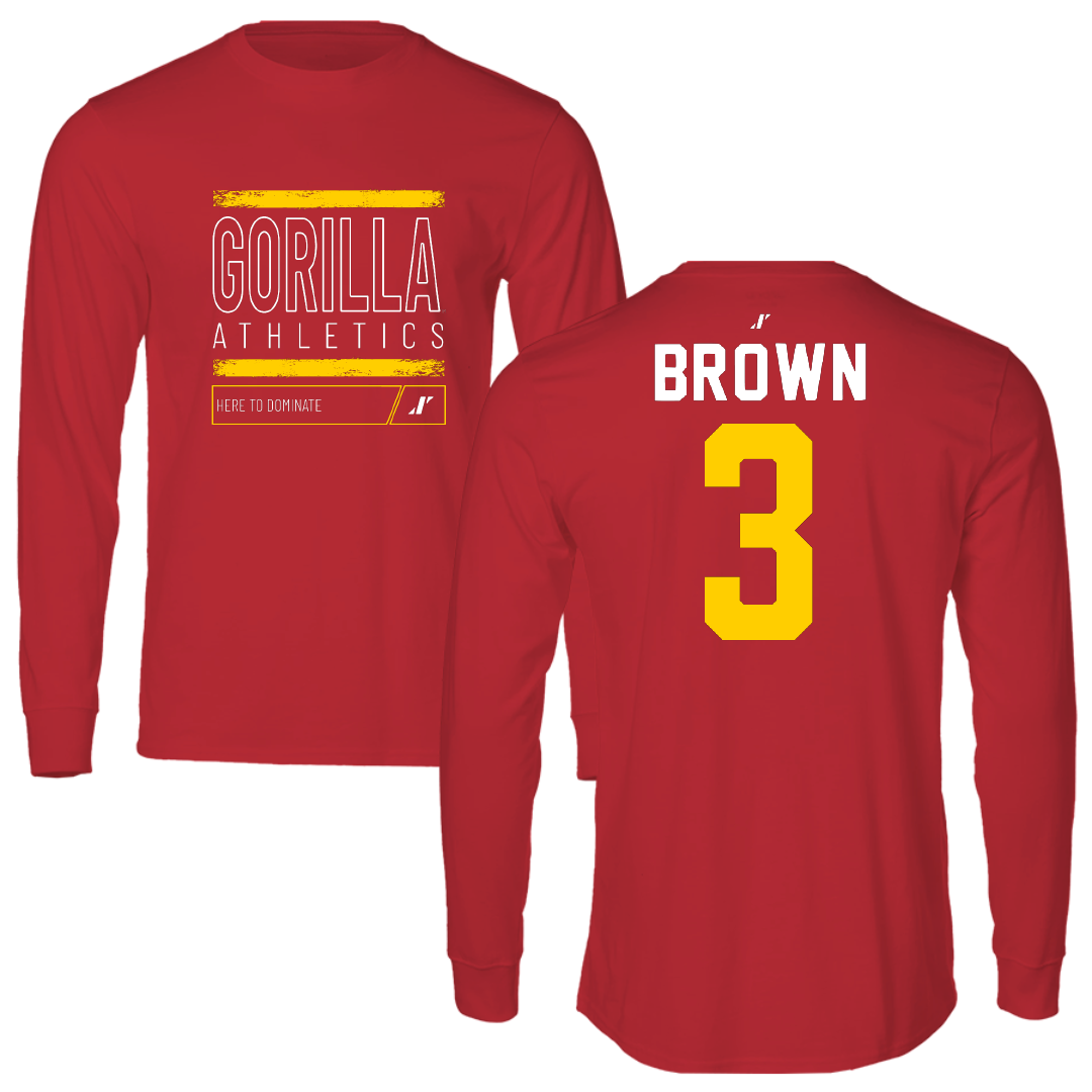 Pittsburg State University Volleyball Red Dominate Long Sleeve - #3 Mia Brown