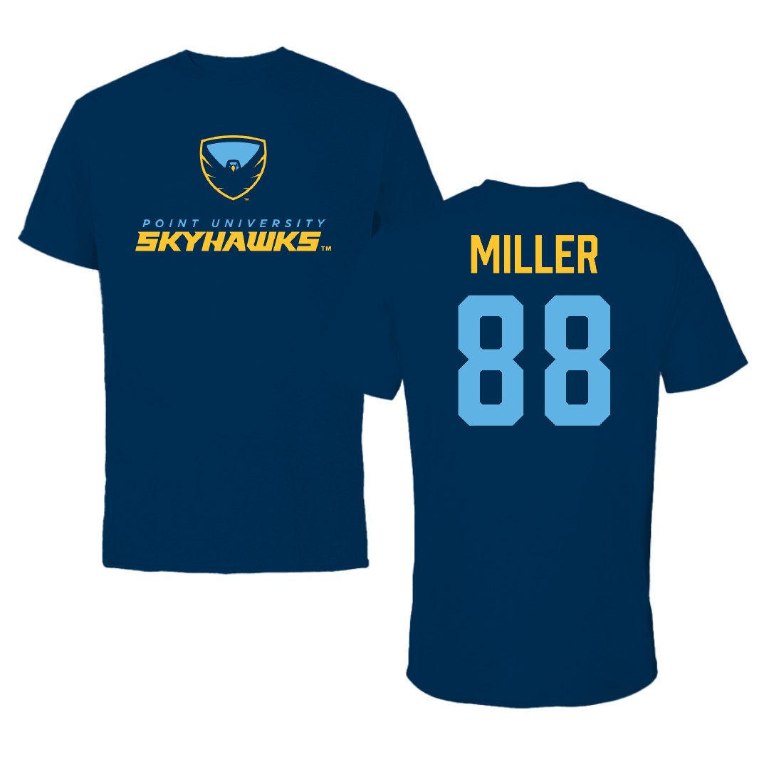 Point University Lacrosse (M) Navy Tee - #88 Zachary Miller