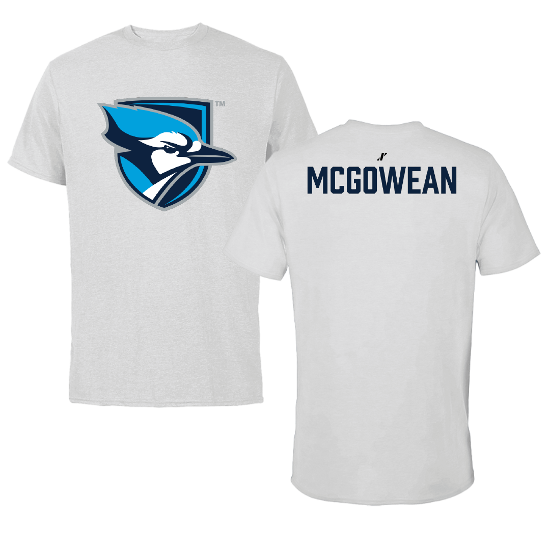 Elmhurst University Wrestling (M) Light Gray Performance Tee - Jack McGowean