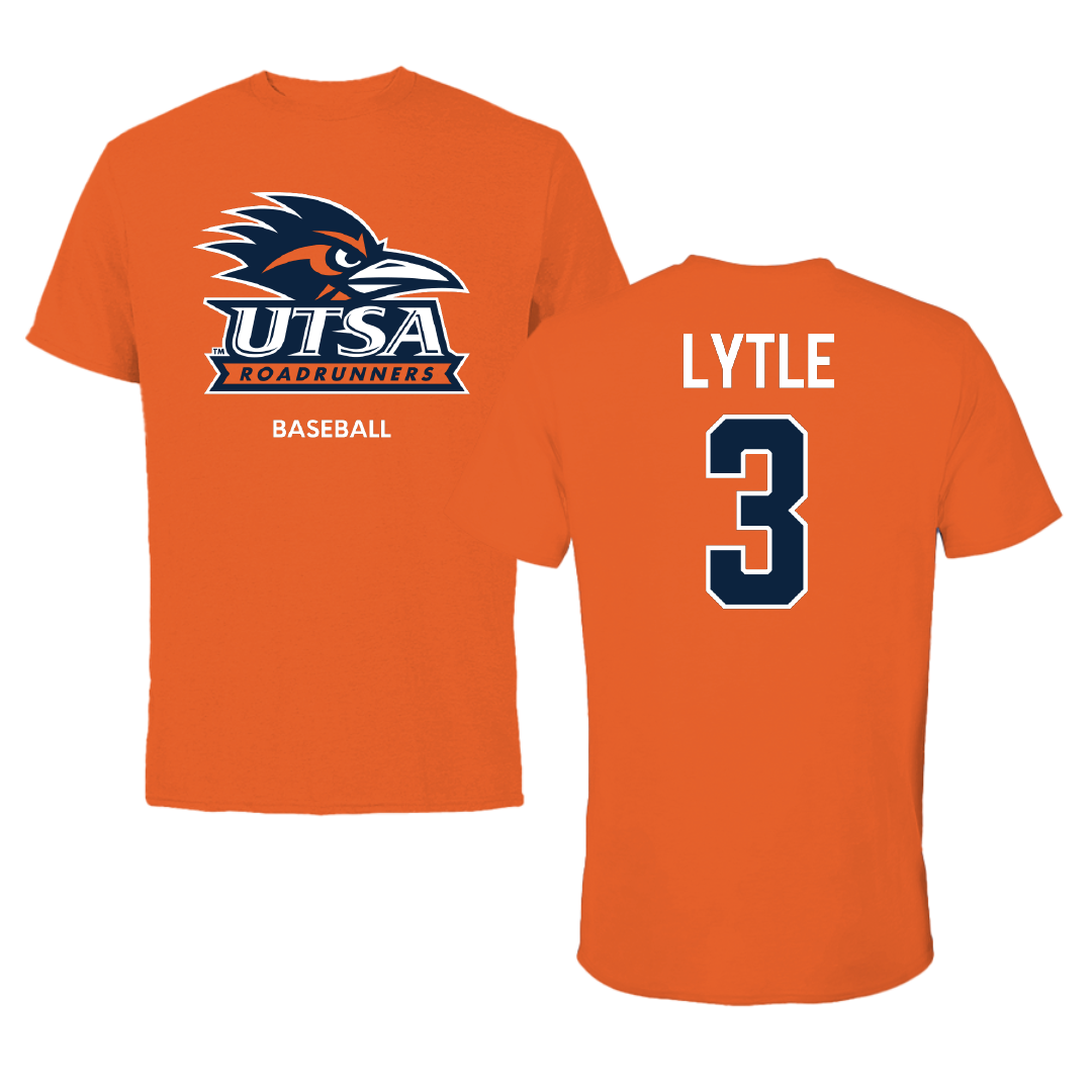 University of Texas at San Antonio Baseball Orange Performance Tee - #3 Mason Lytle