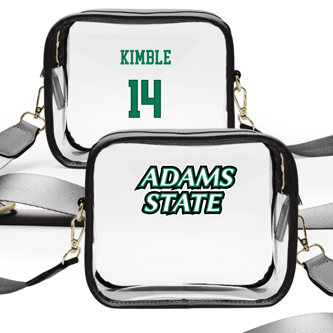 Adams State University Basketball (M) Black Clear Stadium Bag - #14 Cam Kimble