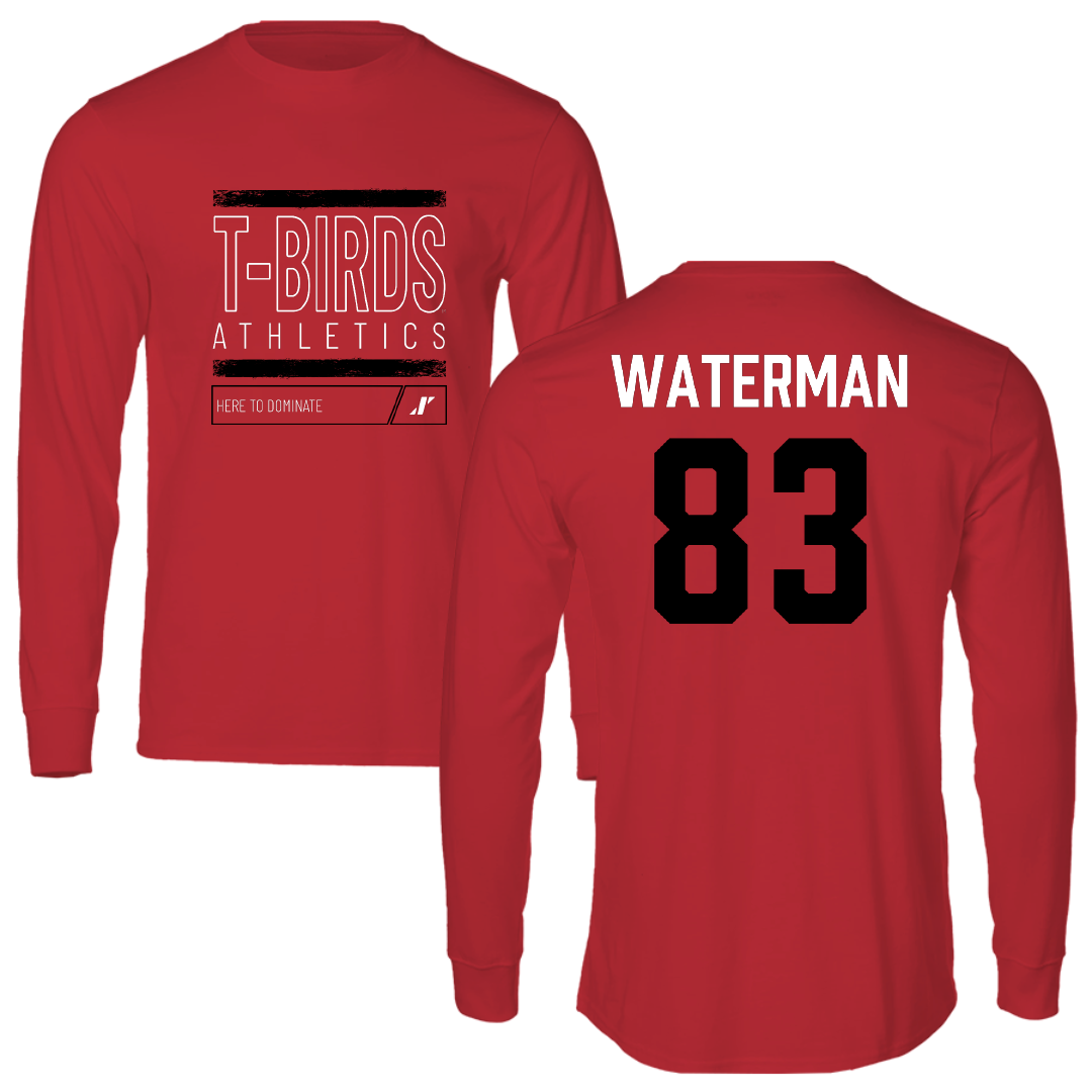 Southern Utah University Football Red Dominate Long Sleeve - #83 Bryson Waterman