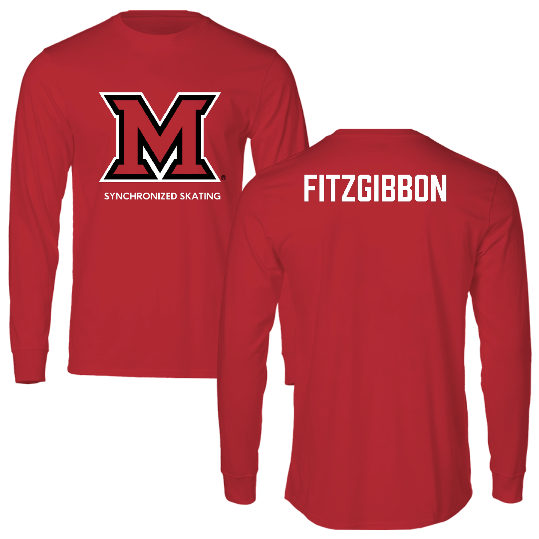 Miami University (Ohio) Synchronized Skating Red Long Sleeve - Clare FitzGibbon