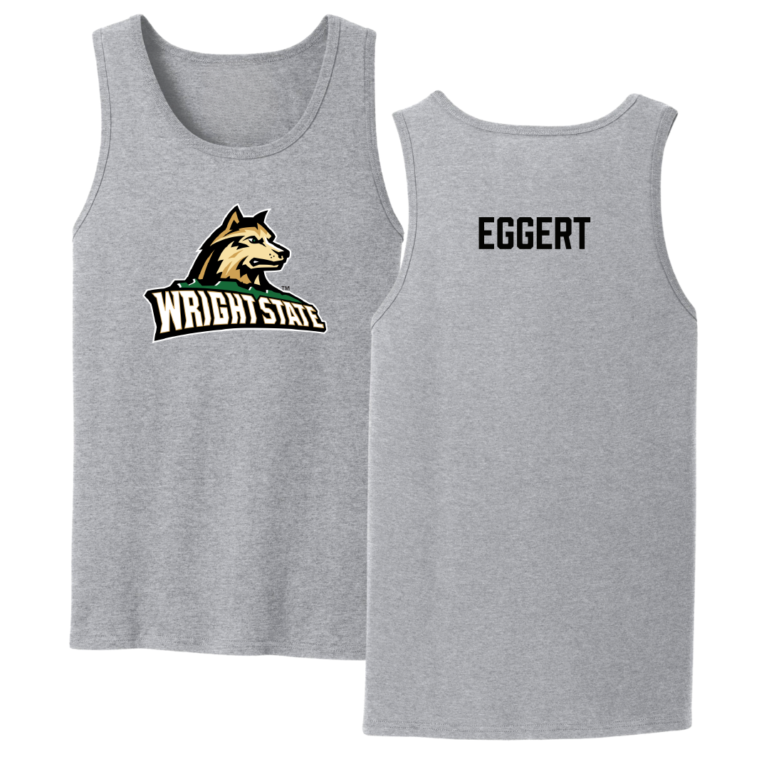 Wright State University TF and XC Sport Gray Tank Top - Logan Eggert