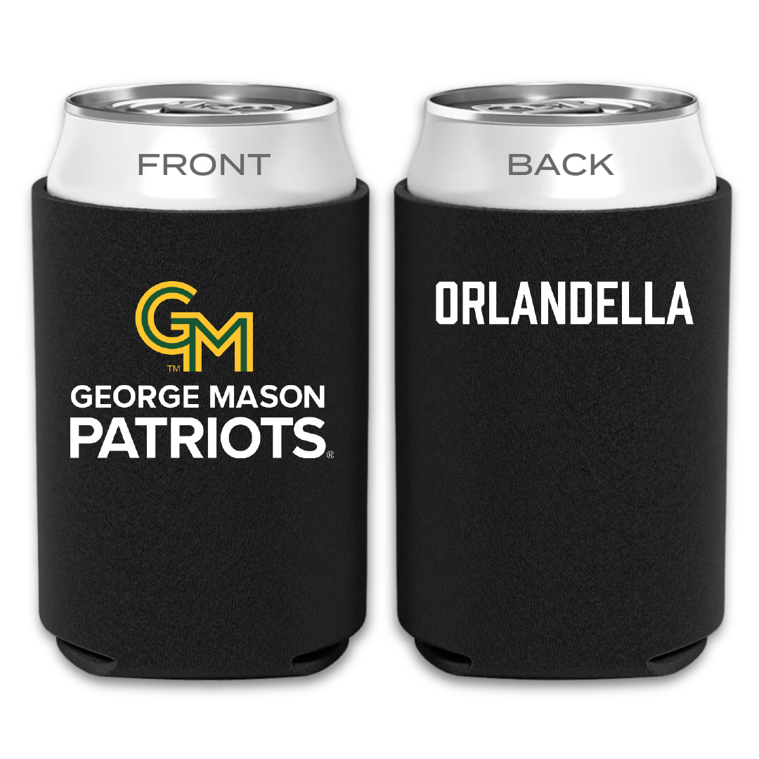 George Mason University Rowing Black Can Cooler - Cecilia Orlandella