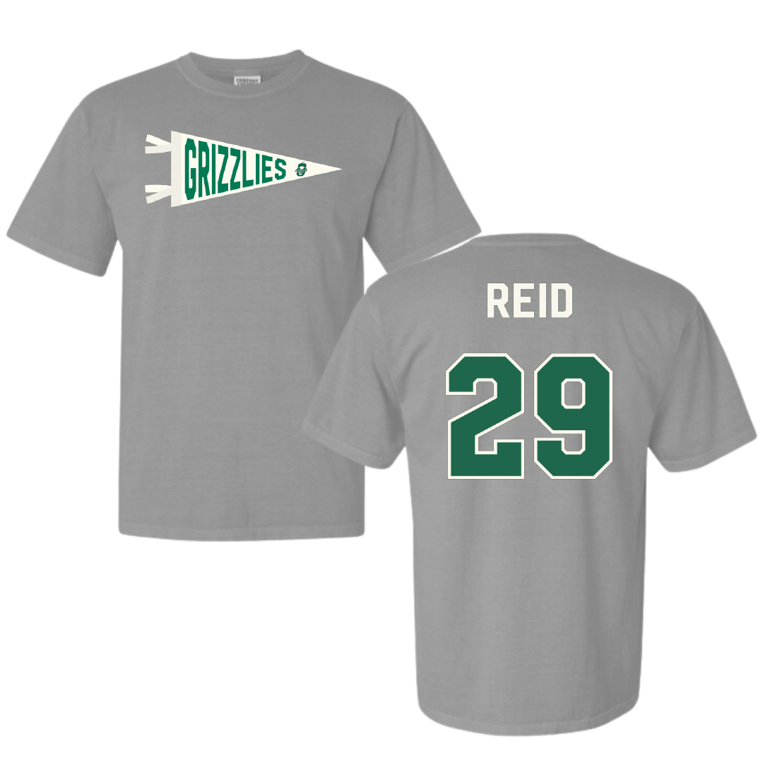 Adams State University Football Light Gray Pennant Comfort Colors Tee - #29 Alex Reid