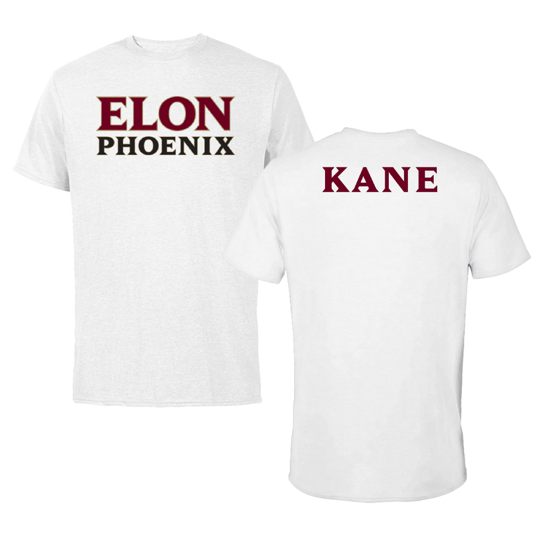 Elon University TF and XC White Performance Tee - Jack Kane