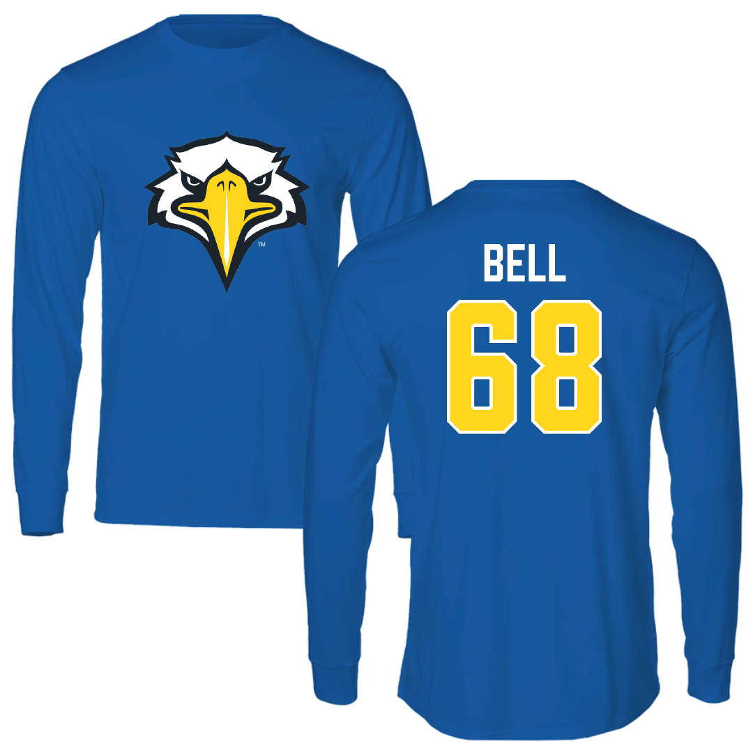 Morehead State University Football Blue Long Sleeve - #68 Cameron Bell