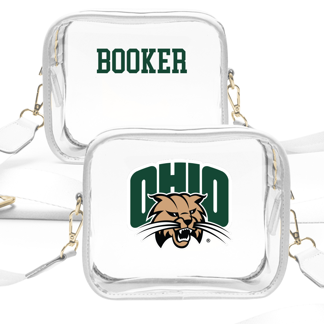 Ohio University TF and XC White Clear Stadium Bag - Taja Booker