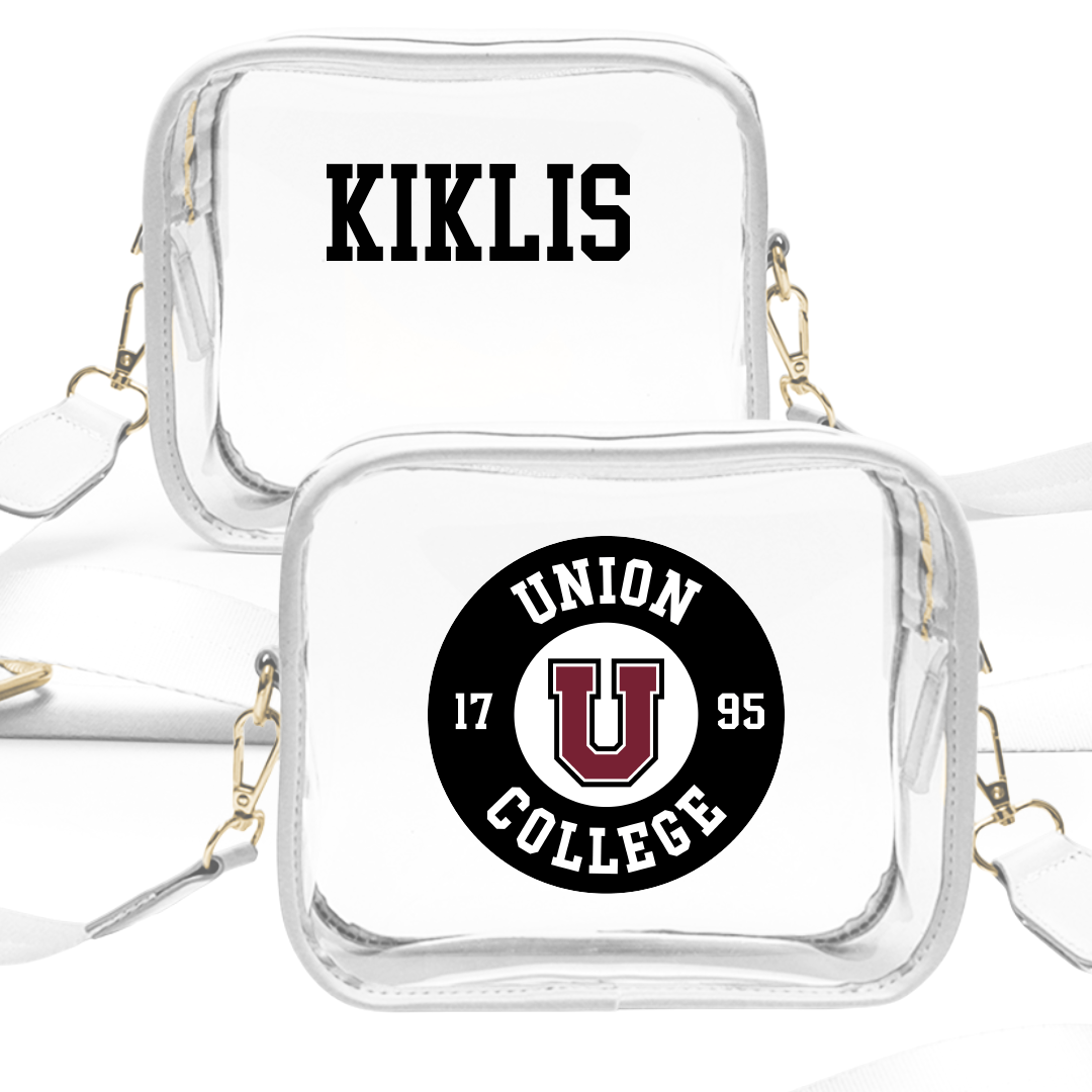 Union College Softball White Clear Stadium Bag - Riley Kiklis